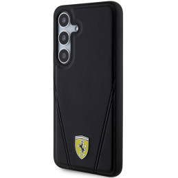 Ferrari Hot Stamp V Lines MagSafe dėklas Samsung Galaxy S24+ - juodas