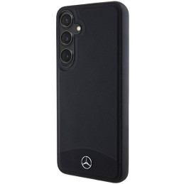 Mercedes Leather Textured & Plain MagSafe dėklas Samsung Galaxy S24+ - juodas