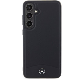 Mercedes Leather Textured & Plain MagSafe dėklas Samsung Galaxy S24+ - juodas