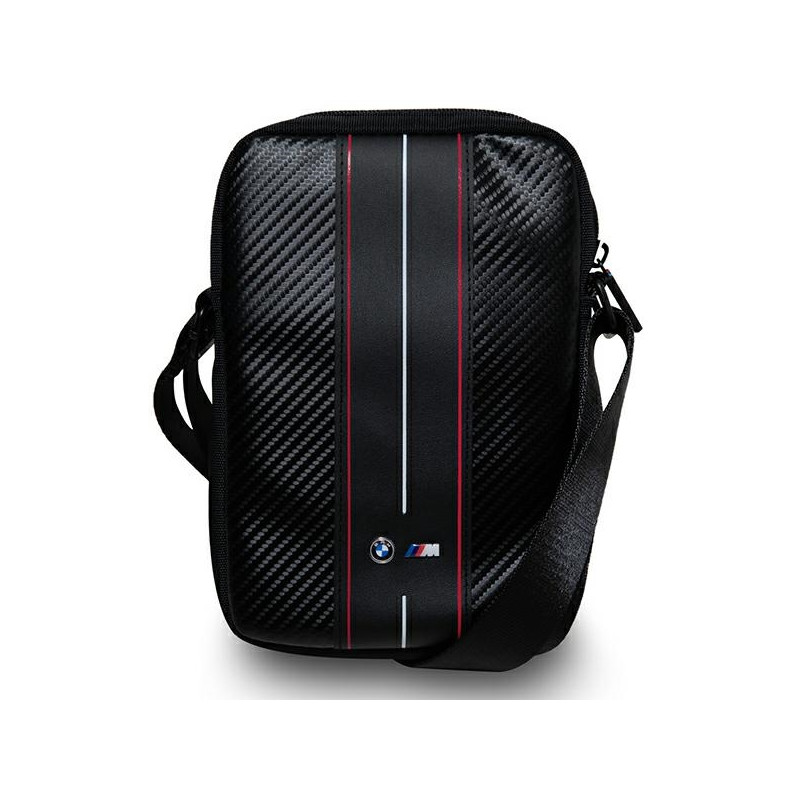 BMW Carbon & Red Stripe krepšys 10" planšetei - juodas