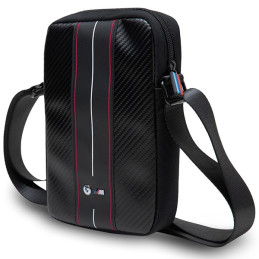 BMW Carbon & Red Stripe krepšys 10" planšetei - juodas