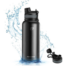 Rockbros 35210029001 dviračio termo butelis gėrimams 530 ml - juodas