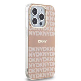DKNY IML Mono & Stripe MagSafe dėklas iPhone 14 Pro Max - rožinis