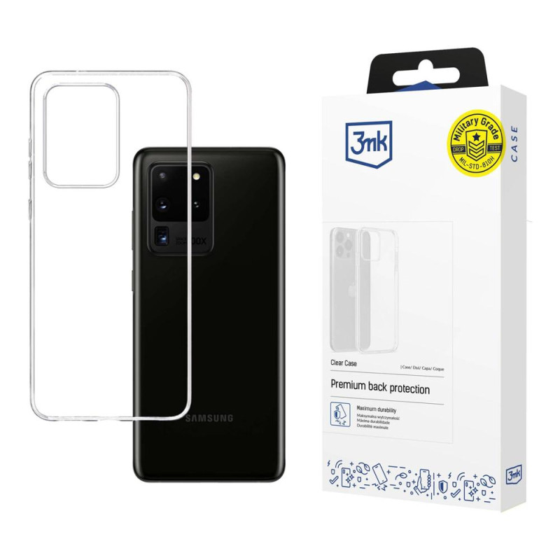 3mk skaidrus dėklas, skirtas Samsung Galaxy S20 Ultra 5G – skaidrus