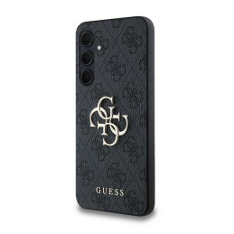 Guess 4G Big Metal Logo dėklas, skirtas Samsung Galaxy A35 - juodas