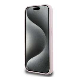 Karl Lagerfeld Silicone Karl&Choupette MagSafe dėklas iPhone 15 Pro Max - rožinis