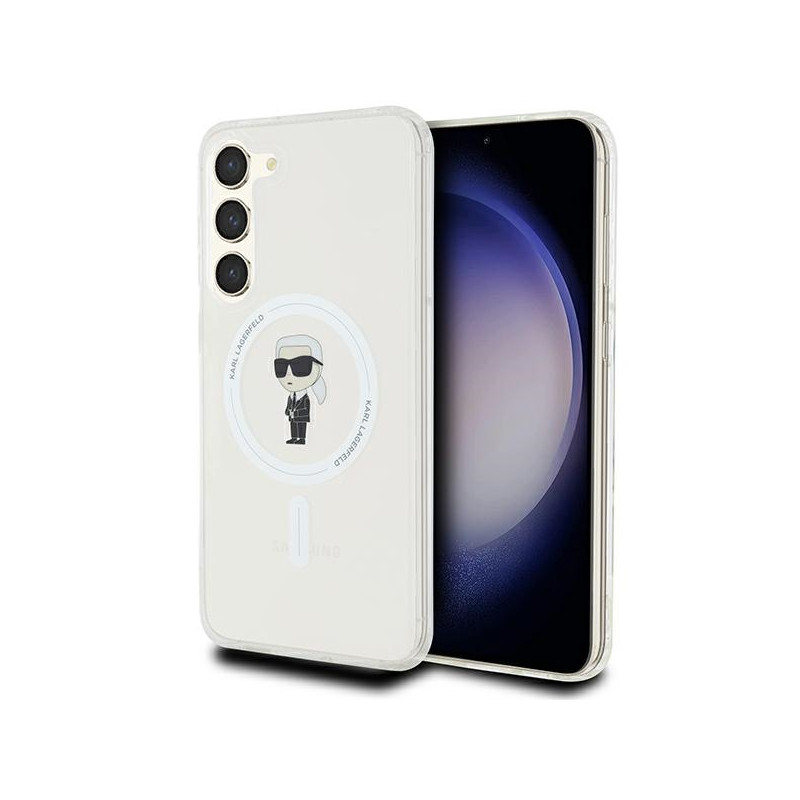 Karl Lagerfeld IML Ikonik MagSafe dėklas Samsung Galaxy S24+ - skaidrus