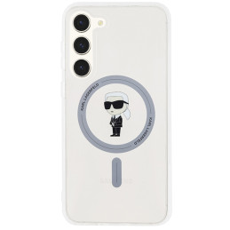 Karl Lagerfeld IML Ikonik MagSafe dėklas Samsung Galaxy S24+ - skaidrus
