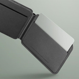 UNIQ Lyden DS magnetinė RFID piniginė su telefono stovu - smėlio ir žalios spalvos
