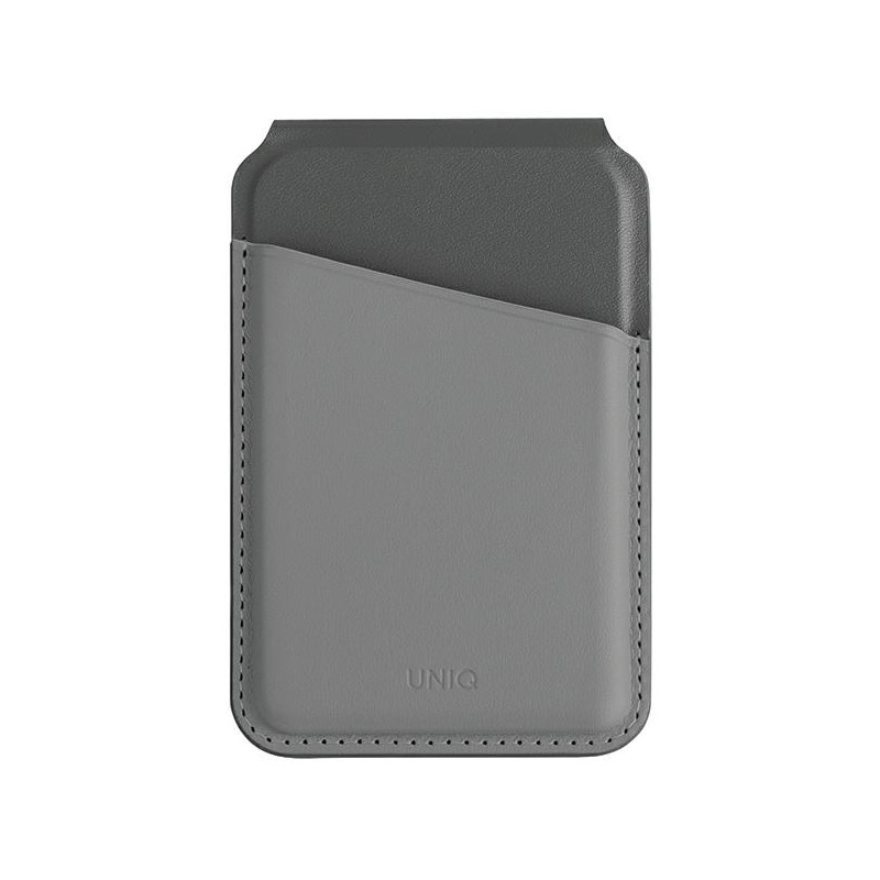 UNIQ Lyden DS magnetinė RFID piniginė su telefono stovu - pilka ir juoda