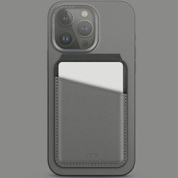 UNIQ Lyden DS magnetinė RFID piniginė su telefono stovu - pilka ir juoda
