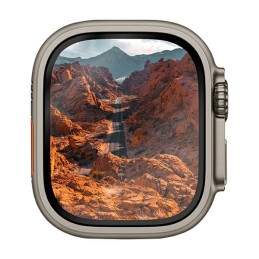 UNIQ Optix Vivid stiklas skirtas Apple Watch Ultra 49mm su aplikatoriumi