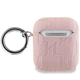 Karl Lagerfeld Monogram Karl Head dėklas, skirtas AirPods 1/ 2 – rožinis