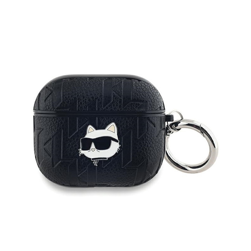 Karl Lagerfeld Monogram Choupette Head dėklas, skirtas AirPods 3 – juodas