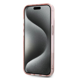 Karl Lagerfeld IML Choupette Head & Monogram dėklas iPhone 13 - rožinis