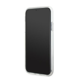 Karl Lagerfeld Liquid Glitter Choupette Head MagSafe dėklas, skirtas iPhone 11 / Xr – skaidrus