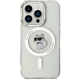 Karl Lagerfeld IML Choupette MagSafe dėklas iPhone 14 Pro Max - skaidrus