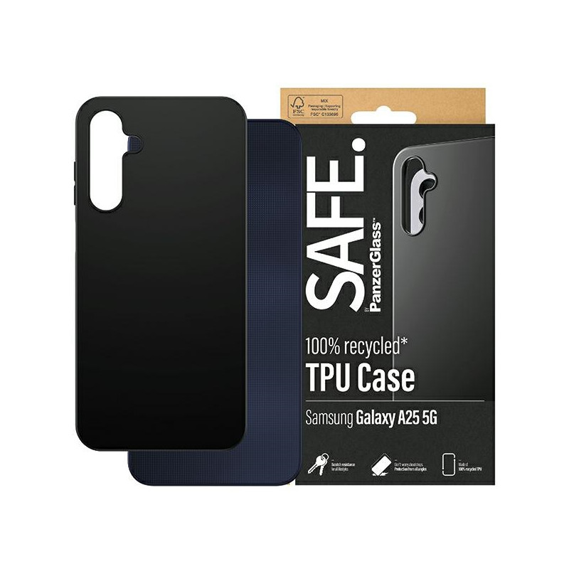 SAFE by PanzerGlass dėklas, skirtas Samsung Galaxy A25 5G - juodas