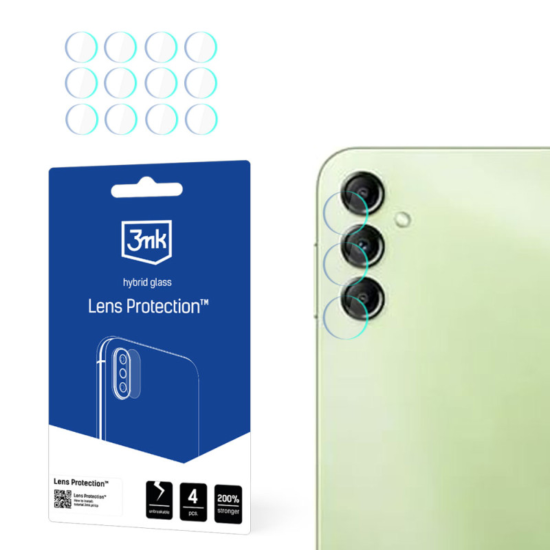 3mk Lens Protection™ hibridinis fotoaparato stiklas, skirtas Samsung Galaxy A14 / A14 5G