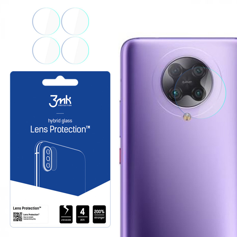 3mk Lens Protection™ hibridinis fotoaparato stiklas, skirtas Xiaomi Poco F2 Pro 5G