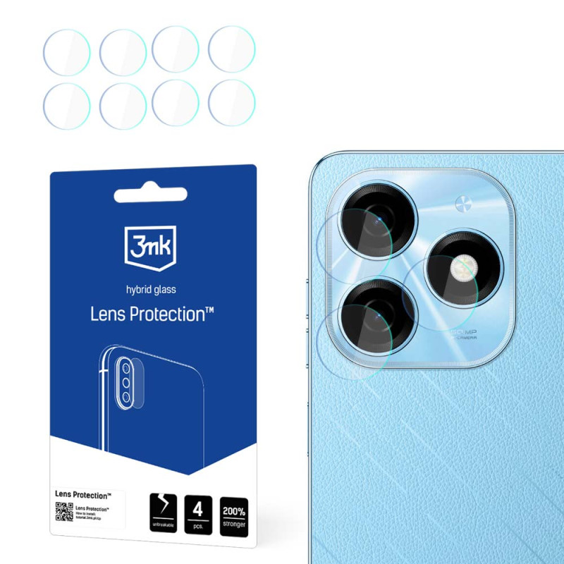 3mk objektyvo apsaugos kameros dangtelis, skirtas Tecno Spark 20