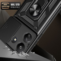 Tech-Protect CamShield Pro dėklas, skirtas Xiaomi Redmi 13C / Poco C65 - juodas