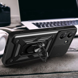 Tech-Protect CamShield Pro dėklas, skirtas Xiaomi Redmi 13C / Poco C65 - juodas