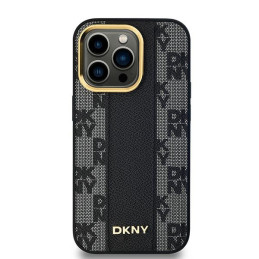 DKNY odinis languotas monofoninis dėklas „MagSafe“, skirtas iPhone 14 Pro Max – juodas
