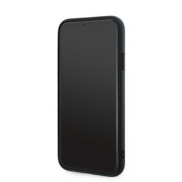 Karl Lagerfeld Diagonal Quilted Script dėklas, skirtas iPhone 11 / Xr - juodas