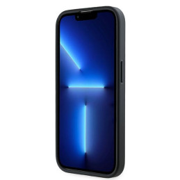 Karl Lagerfeld Diagonal Quilted Script dėklas, skirtas iPhone 13 Pro / 13 - juodas