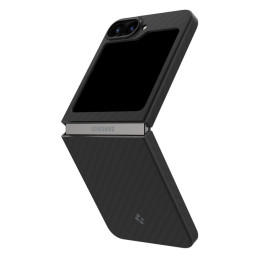 Spigen Airskin dėklas, skirtas Samsung Galaxy Z Flip 6 - juodas
