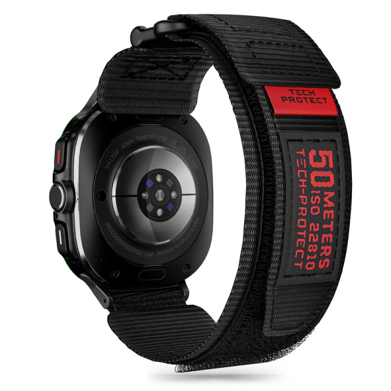 Tech-Protect Scout Pro dirželis, skirtas Samsung Galaxy Watch Ultra (47 mm) - juodas