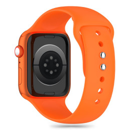 Tech-Protect silikoninis dirželis Apple Watch 4 / 5 / 6 / 7 / 8 / 9 / SE / ULTRA 1 / 2 (42 / 44 / 45 / 49 mm) - oranžini...