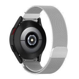 Tech-Protect MilaneseBand, skirta Samsung Galaxy Watch 4 / 5 / 5 Pro / 6 / 7 / FE – sidabrinė