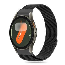 Tech-Protect MilaneseBand, skirta Samsung Galaxy Watch 4/ 5/ 5 Pro/ 6/ 7/ FE – juoda