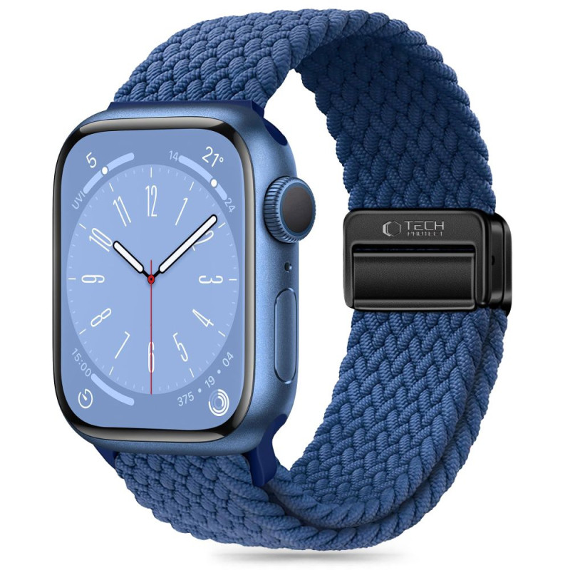 Tech-Protect Nylonmag dirželis, skirtas Apple Watch 4 / 5 / 6 / 7 / 8 / 9 / SE / Ultra 1 / 2 (42 / 44 / 45 / 49 mm) – mė...