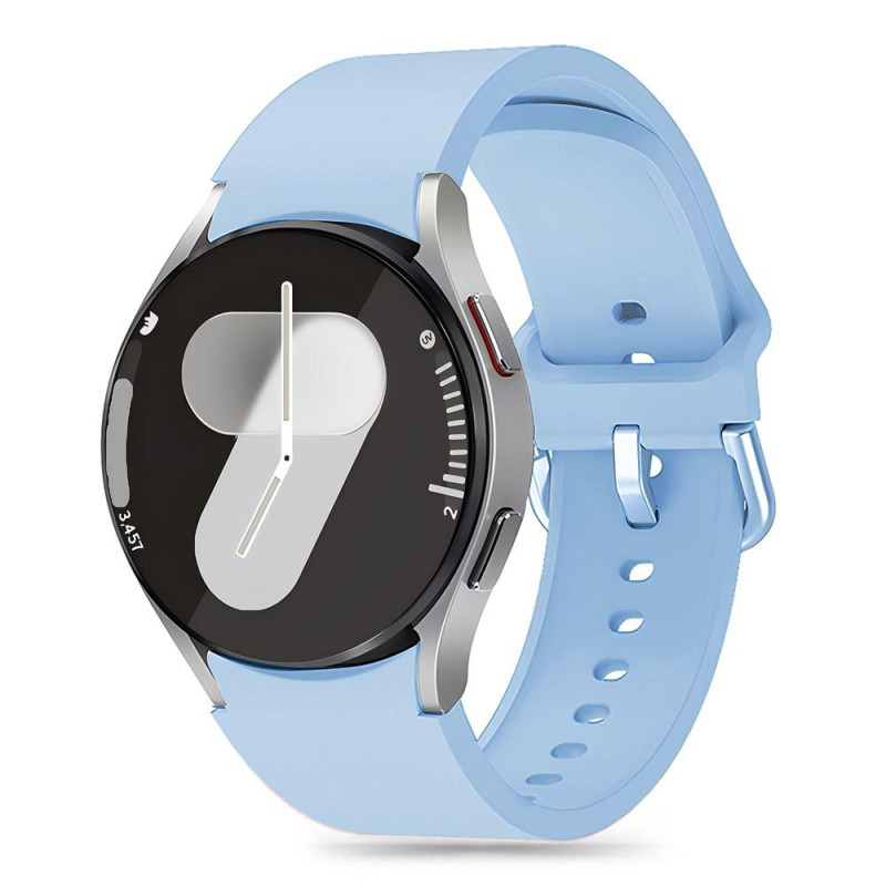 Tech-Protect silikoninis dirželis, skirtas Samsung Galaxy Watch 4/ 5/ 5 Pro/ 6/ 7/ FE – mėlynas