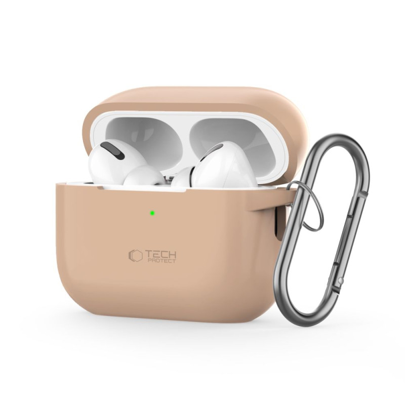 Tech-Protect Silicone Hook dėklas Apple AirPods Pro 1/ 2 - smėlio spalvos