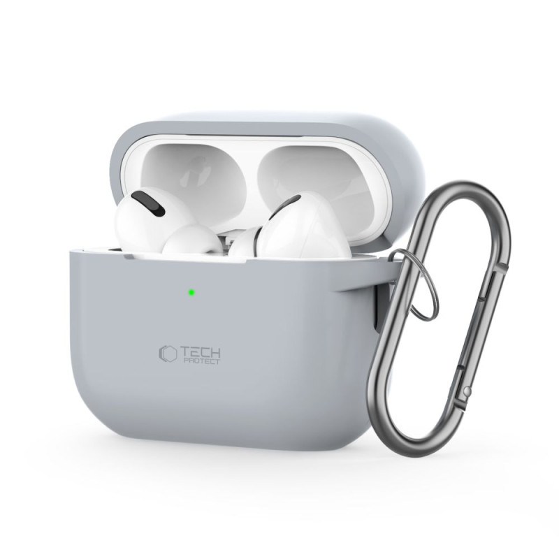 Tech-Protect Silicone Hook dėklas Apple AirPods Pro 1/ 2 - pilkas