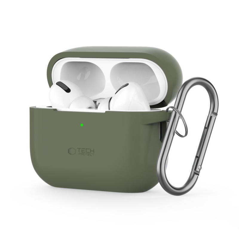 Tech-Protect Silicone Hook dėklas Apple AirPods Pro 1/ 2 - žalias