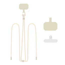 Tech-Protect C5S Rope Crossbody Strap - smėlio spalvos