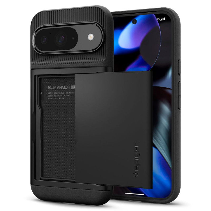 Spigen Slim Armor CS dėklas, skirtas Google Pixel 9 / 9 Pro – juodas