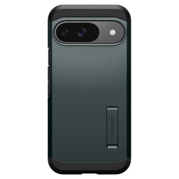 Spigen Tough Armor dėklas, skirtas Google Pixel 9 / 9 Pro – žalias