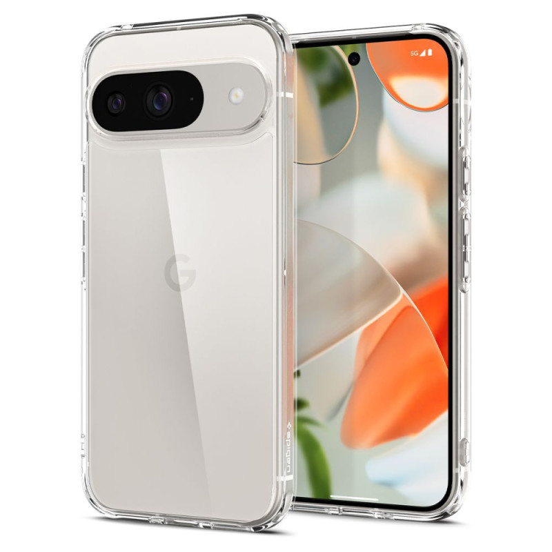 Spigen Ultra Hybrid dėklas, skirtas Google Pixel 9 / 9 Pro - skaidrus