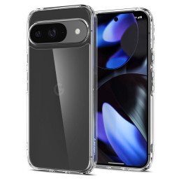 Spigen Ultra Hybrid dėklas, skirtas Google Pixel 9 / 9 Pro - skaidrus
