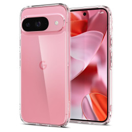 Spigen Ultra Hybrid dėklas, skirtas Google Pixel 9 / 9 Pro - skaidrus