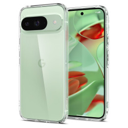 Spigen Ultra Hybrid dėklas, skirtas Google Pixel 9 / 9 Pro - skaidrus