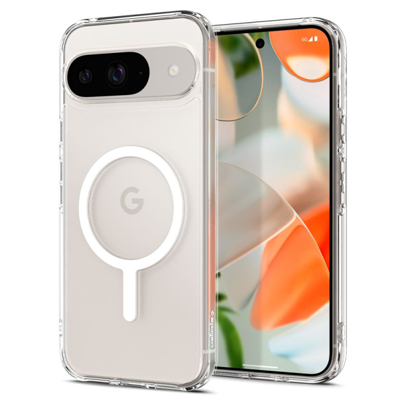 Spigen Ultra Hybrid OneTap Ring MagSafe Google Pixel 9 Pro dėklas – baltas