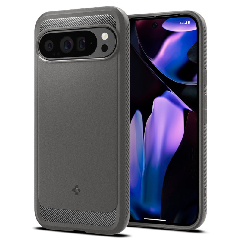 Spigen Rugged Armor dėklas, skirtas Google Pixel 9 Pro XL – pilkas