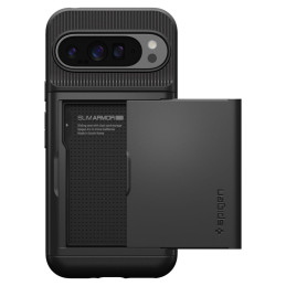 Spigen Slim Armor CS dėklas, skirtas Google Pixel 9 Pro XL – juodas